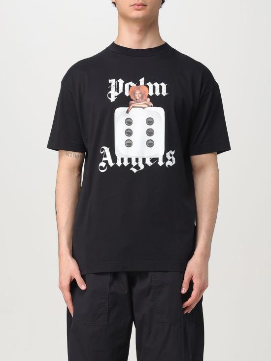 25SS 팜앤젤스 반팔 티셔츠 PMAA001S25JER00B 1003 Black