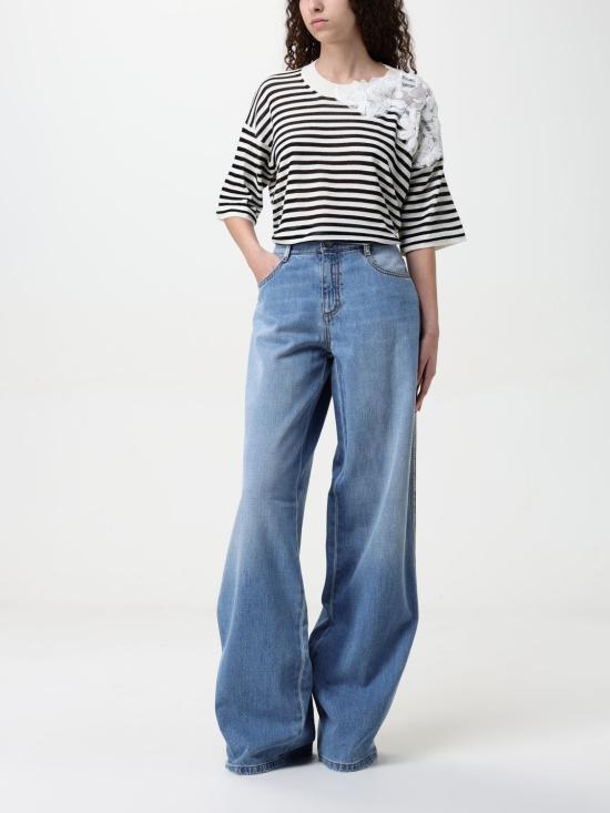 25SS 에르마노 설비노 반팔 티셔츠 D465L724APRETQ A4626 White - ERMANNO SCERVINO