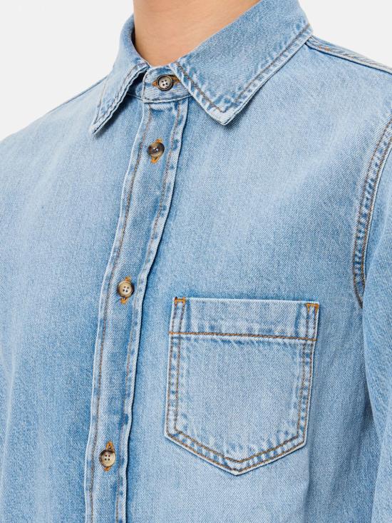 25SS 하이쿠레 셔츠 HEW06082DF127 L0877 Gnawed Blue - HAIKURE