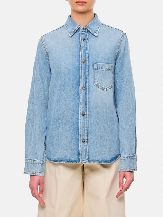 25SS 하이쿠레 셔츠 HEW06082DF127 L0877 Gnawed Blue