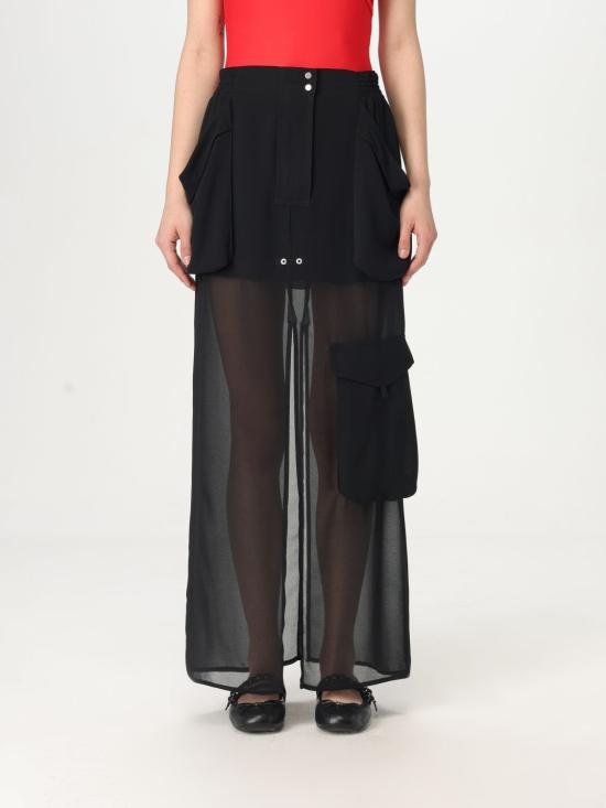 25FW 핑코 롱 스커트 104789A21F Z99 Black