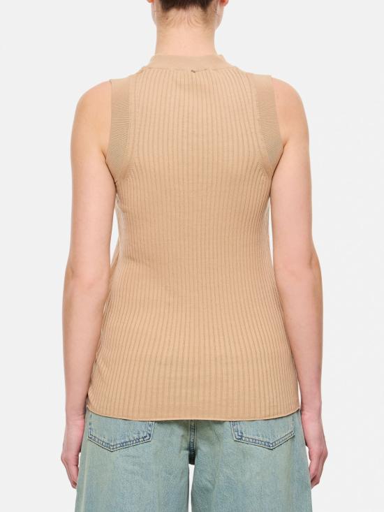 25FW 스포트막스 민소매 티셔츠 2512361032600 006 Beige - SPORTMAX