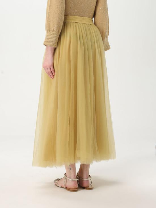 25SS 파비아나 필리피 스커트 GND265F367L186 778 Yellow - FABIANA FILIPPI