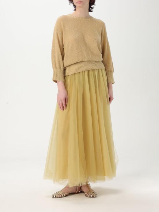 25SS 파비아나 필리피 스커트 GND265F367L186 778 Yellow - FABIANA FILIPPI