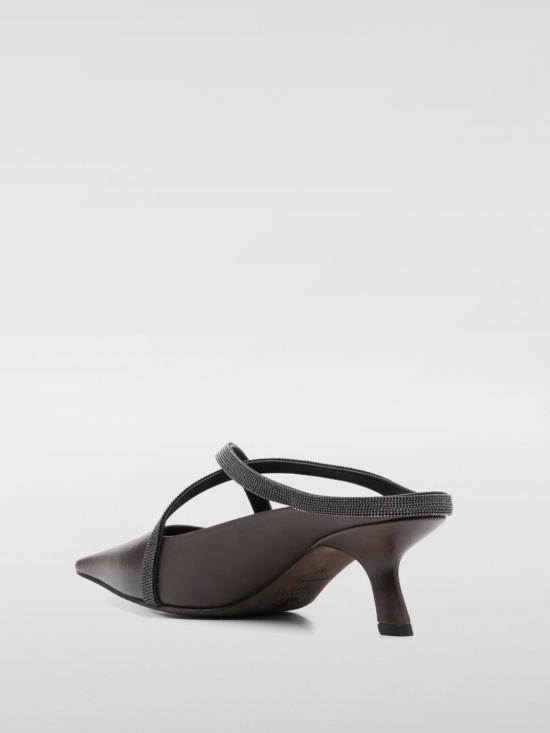 25SS 브루넬로 쿠치넬리 뮬/슬리퍼 MZSLC2967 C9122 Brown - BRUNELLO CUCINELLI