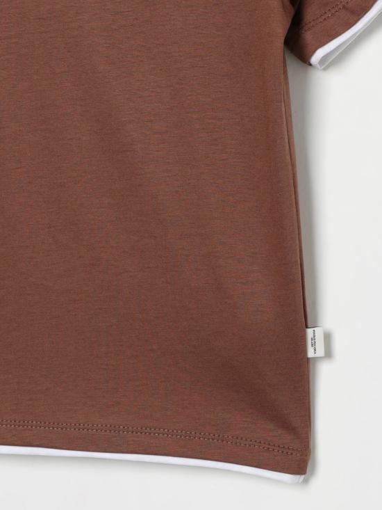25FW [키즈] 파올로페코라 티셔츠 PP3926 T B Brown - PAOLO PECORA
