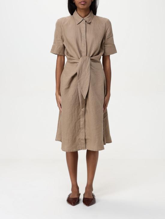 25SS 랄프 로렌 미디 원피스 200905667 016 Brown