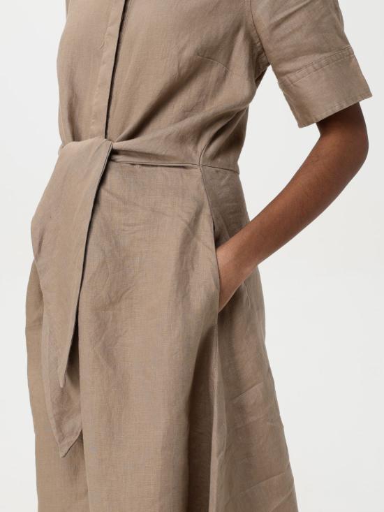 25SS 랄프 로렌 미디 원피스 200905667 016 Brown - RALPH LAUREN