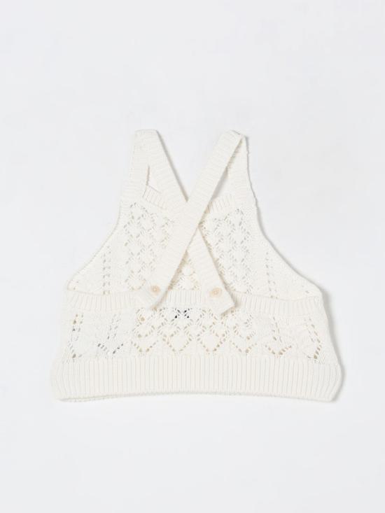 25FW [키즈] 일 구포 탑 P25TC088EM442 100 White - IL GUFO