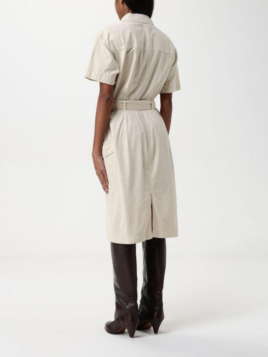 25FW 울리치 미디 원피스 CFWWDR0185FRUT3665 8867 Beige - WOOLRICH