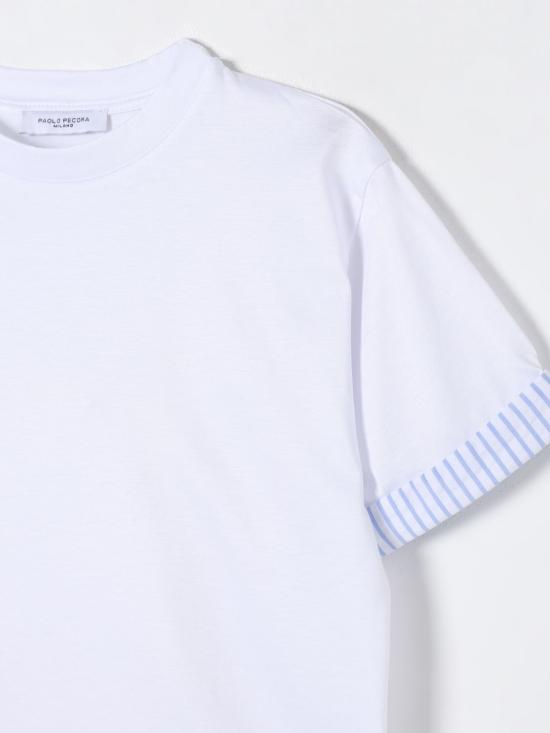 25FW [키즈] 파올로페코라 티셔츠 PP4050 BIANCO White - PAOLO PECORA