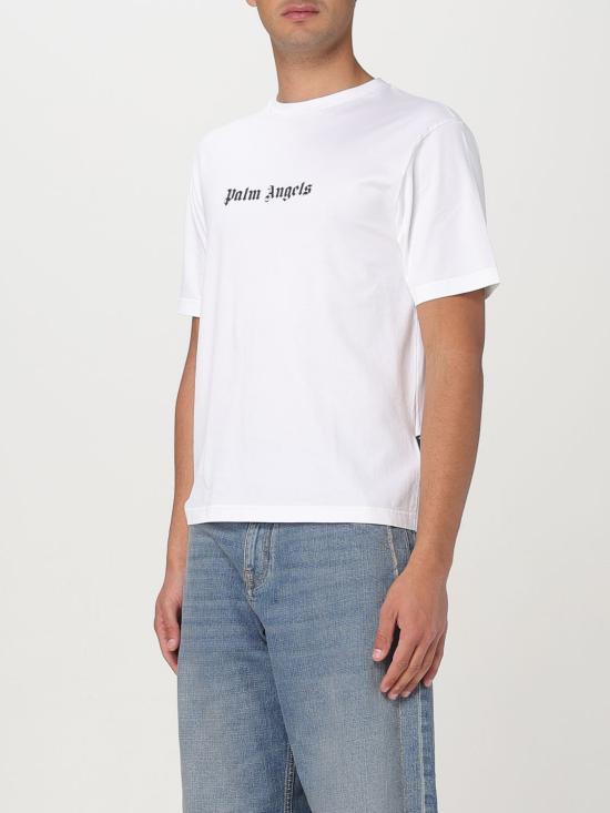 25SS 팜앤젤스 반팔 티셔츠 PMAA089C99JER003 0110 White - PALM ANGELS