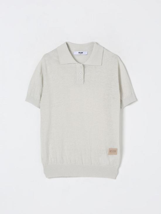 25FW [키즈] 엠에스지엠 폴로 셔츠 S5MSJUJP163 MS013 White