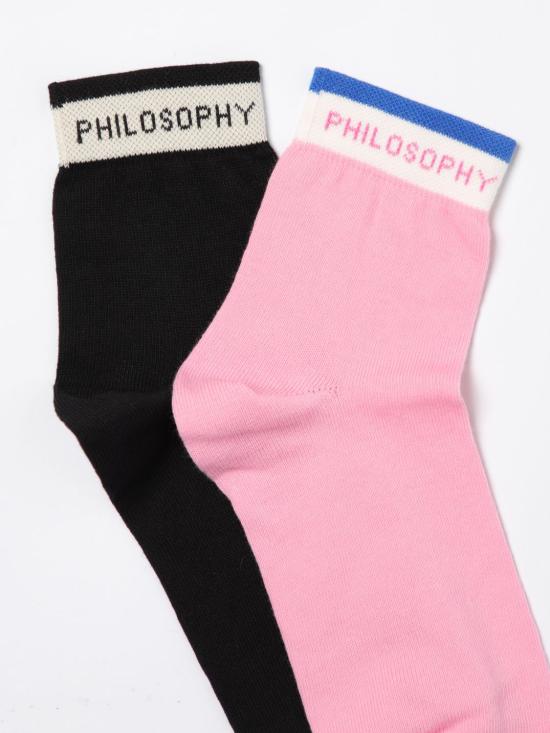 25FW [키즈] 필로소피 발목 양말 I9E0055071 5090 Black - PHILOSOPHY