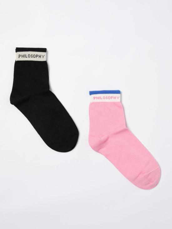 25FW [키즈] 필로소피 발목 양말 I9E0055071 5090 Black
