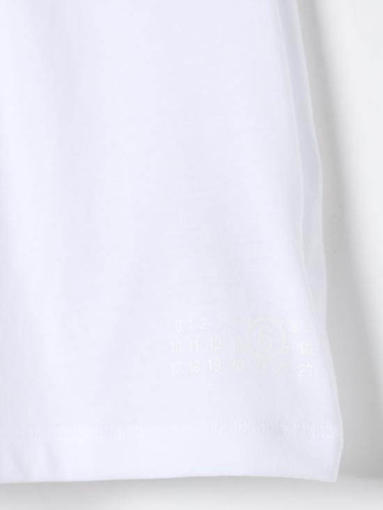25SS [키즈] MM6 메종마르지엘라 티셔츠 M60771MM009 M6100 White - MM6 MAISON MARGIELA