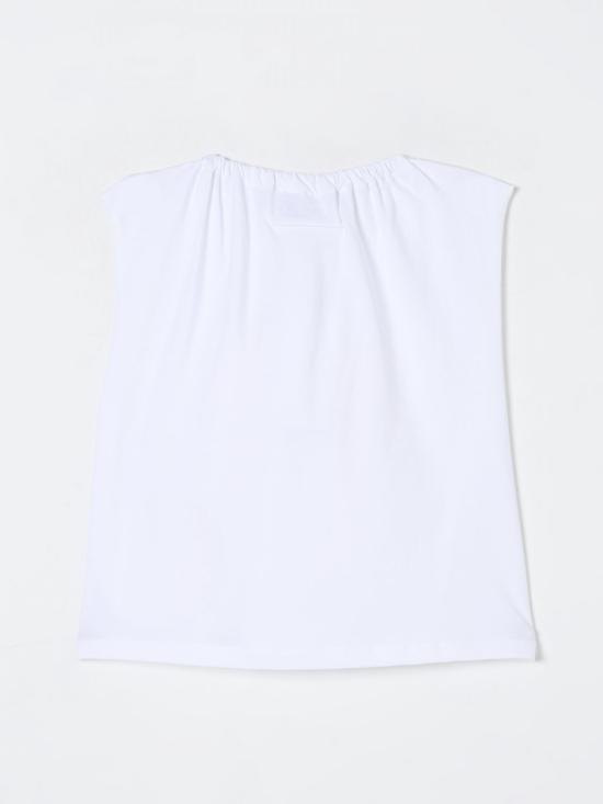 25SS [키즈] MM6 메종마르지엘라 티셔츠 M60771MM009 M6100 White - MM6 MAISON MARGIELA