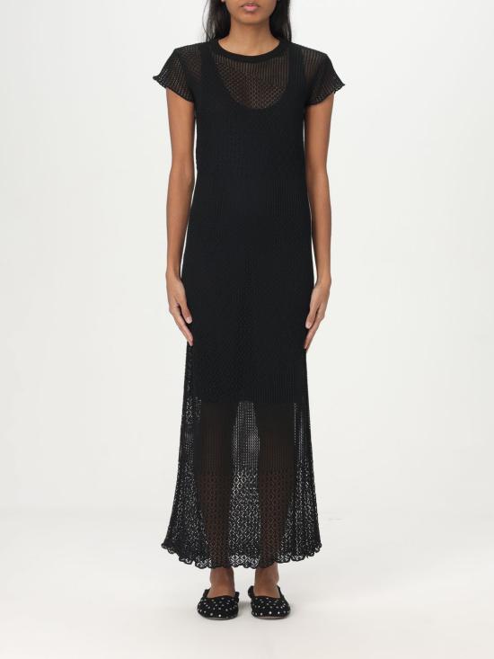 25SS 핑코 롱 원피스 104643A2EB Z99 Black