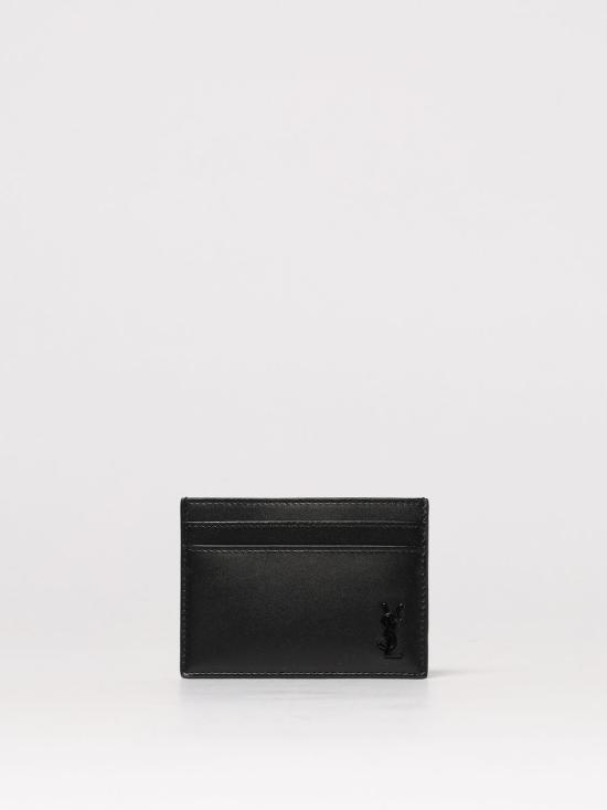 25FW 생로랑 모노그램 카드지갑 485631C9H0U 1000 Black