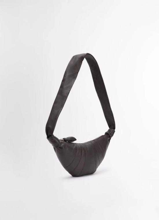 26SS 르메르 크루아상 레더 숄더백 BG0003 LL0018 490 DARK CHOCOLATE DOM - LEMAIRE