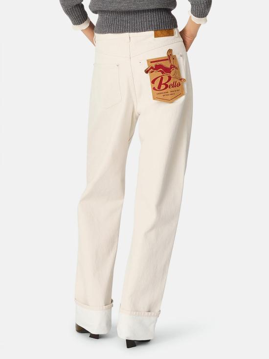 25SS 보테가베네타 데님 팬츠 824659V5DV0 9247 Yellow Cream - BOTTEGA VENETA