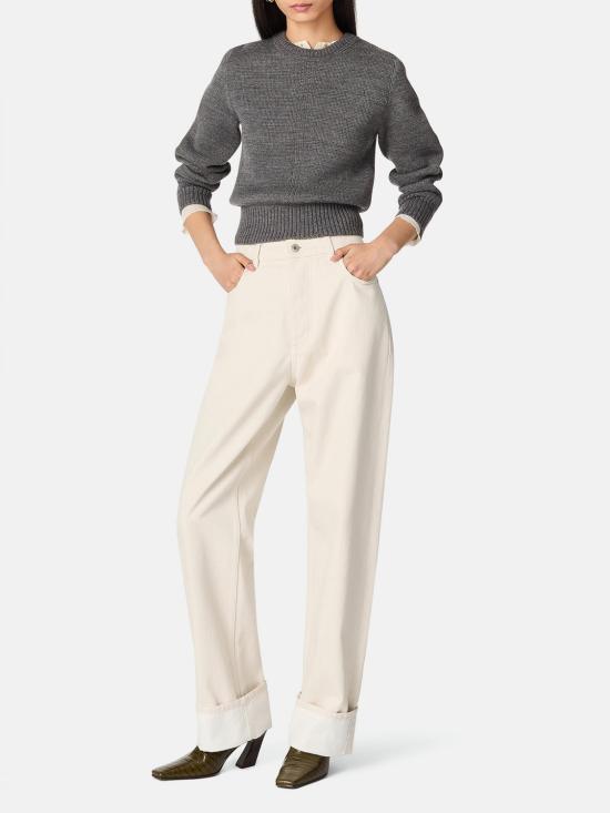 25SS 보테가베네타 데님 팬츠 824659V5DV0 9247 Yellow Cream - BOTTEGA VENETA