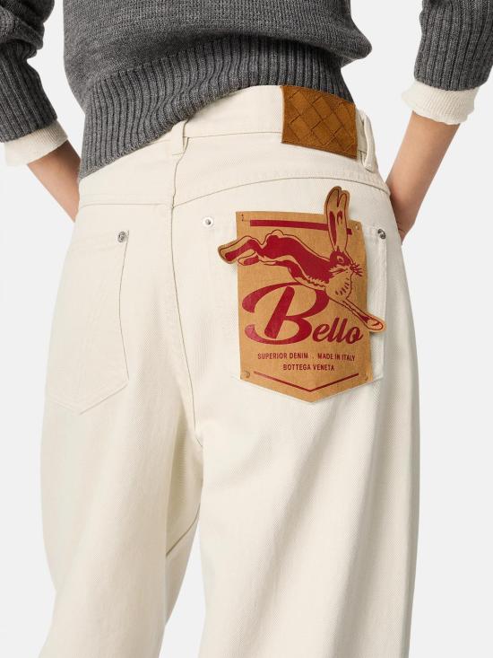 25SS 보테가베네타 데님 팬츠 824659V5DV0 9247 Yellow Cream - BOTTEGA VENETA