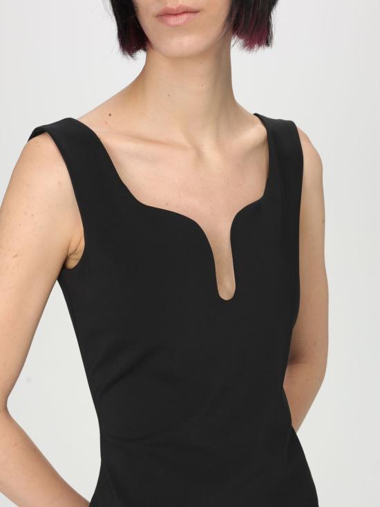 25SS 조르지오 아르마니 미디 원피스 GW001057AF15531 UC001 Black - GIORGIO ARMANI