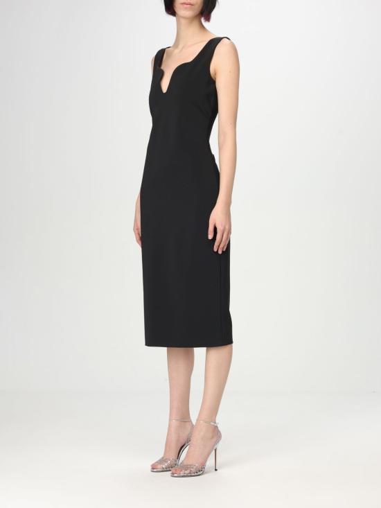 25SS 조르지오 아르마니 미디 원피스 GW001057AF15531 UC001 Black - GIORGIO ARMANI
