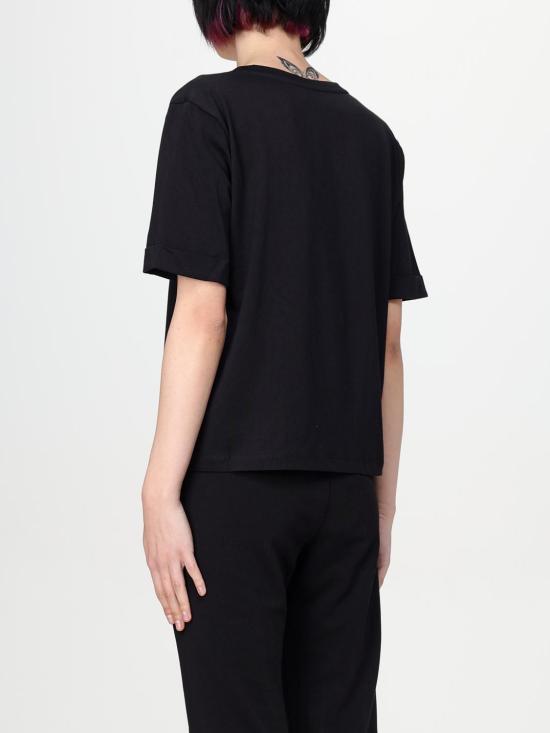 25SS 리우조 반팔 티셔츠 TA5175JS923 M9296 Black - LIU JO