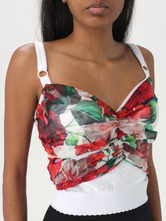 25FW 돌체앤가바나 민소매 티셔츠 F7AX5TIS1Y6 HA5PD White - DOLCE & GABBANA