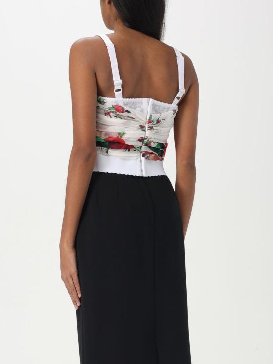 25FW 돌체앤가바나 민소매 티셔츠 F7AX5TIS1Y6 HA5PD White - DOLCE & GABBANA