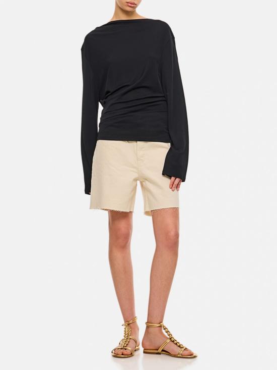 25FW 자크뮈스 긴팔 티셔츠 251TO1211026 990 Black - JACQUEMUS