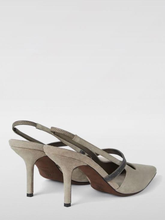 25SS 브루넬로 쿠치넬리 힐/펌프스 MZSFC2508 C5859 Dove Grey - BRUNELLO CUCINELLI