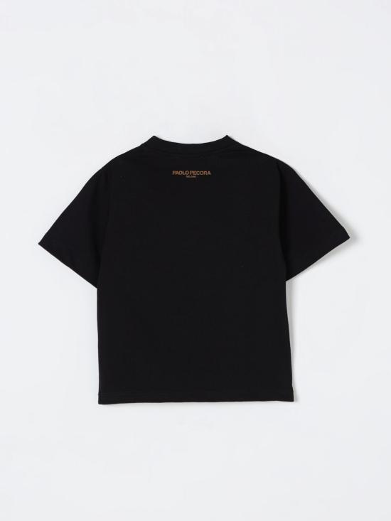 25FW [키즈] 파올로페코라 티셔츠 PP3974 N T Black - PAOLO PECORA