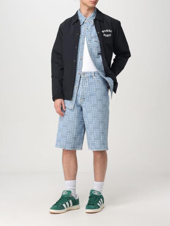 25SS 겐조 반팔 셔츠 FF55DC1026J4 DB Gnawed Blue - KENZO