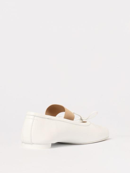 25SS MM6 메종마르지엘라 플랫 슈즈 S59WZ0099P3628 T1003 White - MM6 MAISON MARGIELA