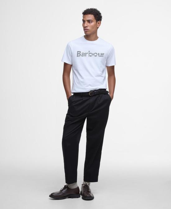 25SS 바버 반팔 티셔츠 MTS1265 MTS WH52 Antique white - BARBOUR