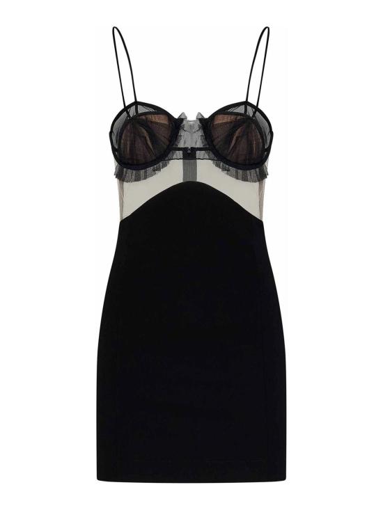  넨시 도자카 미디 원피스 NDAW23DR152BLACK Black