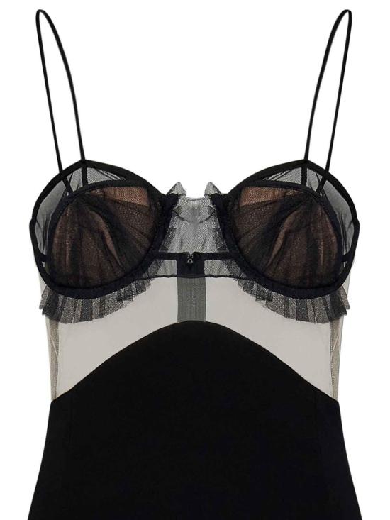  넨시 도자카 미디 원피스 NDAW23DR152BLACK Black - NENSI DOJAKA