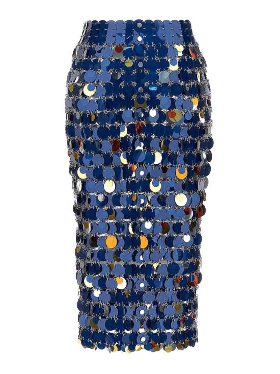  파코라반 미디 스커트 23FIJU412PS0133M419 Blue - PACO RABANNE