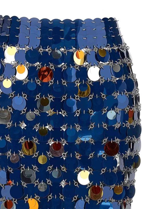  파코라반 미디 스커트 23FIJU412PS0133M419 Blue - PACO RABANNE