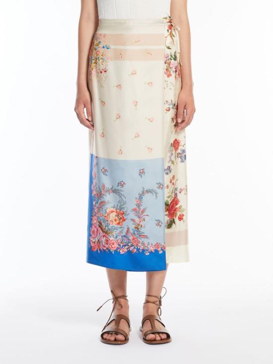 25SS 위켄드막스마라 미디 스커트 2515101012600 001 IVORY - WEEKEND MAX MARA