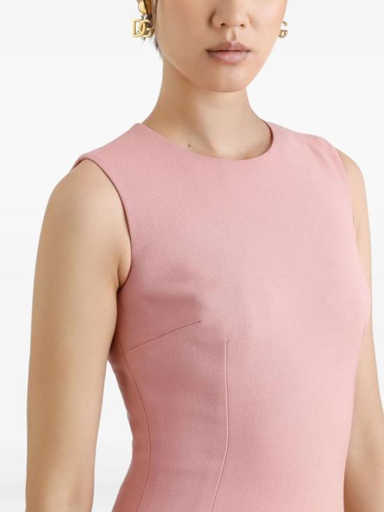 25SS 돌체앤가바나 미디 원피스 F6GASTFU2L8 F0473 ROSAPSCURO - DOLCE & GABBANA