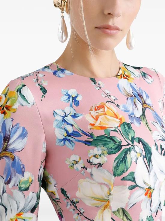 25SS 돌체앤가바나 미디 원피스 F6GAVTFSA7G HF5JC MXFIOFROSA - DOLCE & GABBANA