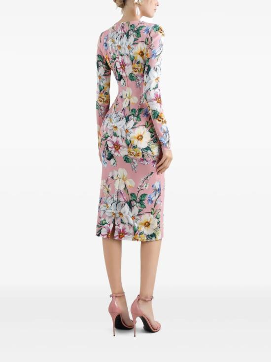 25SS 돌체앤가바나 미디 원피스 F6GAVTFSA7G HF5JC MXFIOFROSA - DOLCE & GABBANA