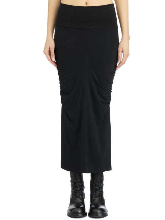 25SS 톰크롬 미디 스커트 LWSK89 BLACK