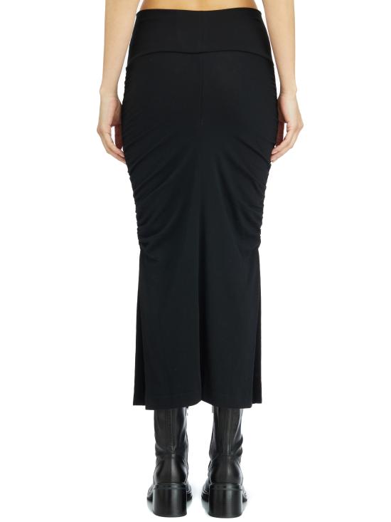 25SS 톰크롬 미디 스커트 LWSK89 BLACK - THOM KROM