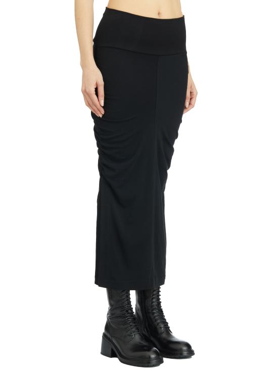 25SS 톰크롬 미디 스커트 LWSK89 BLACK - THOM KROM