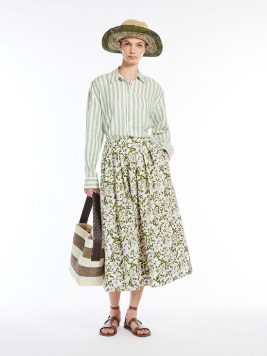 25SS 위켄드막스마라 블라우스 2515111072600019 GREEN - WEEKEND MAX MARA